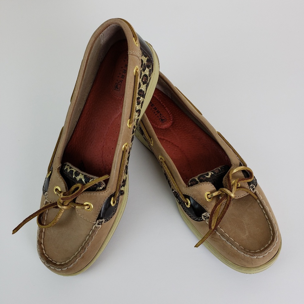 Sperry Topsider Angelfish Leopard Size 8.5M